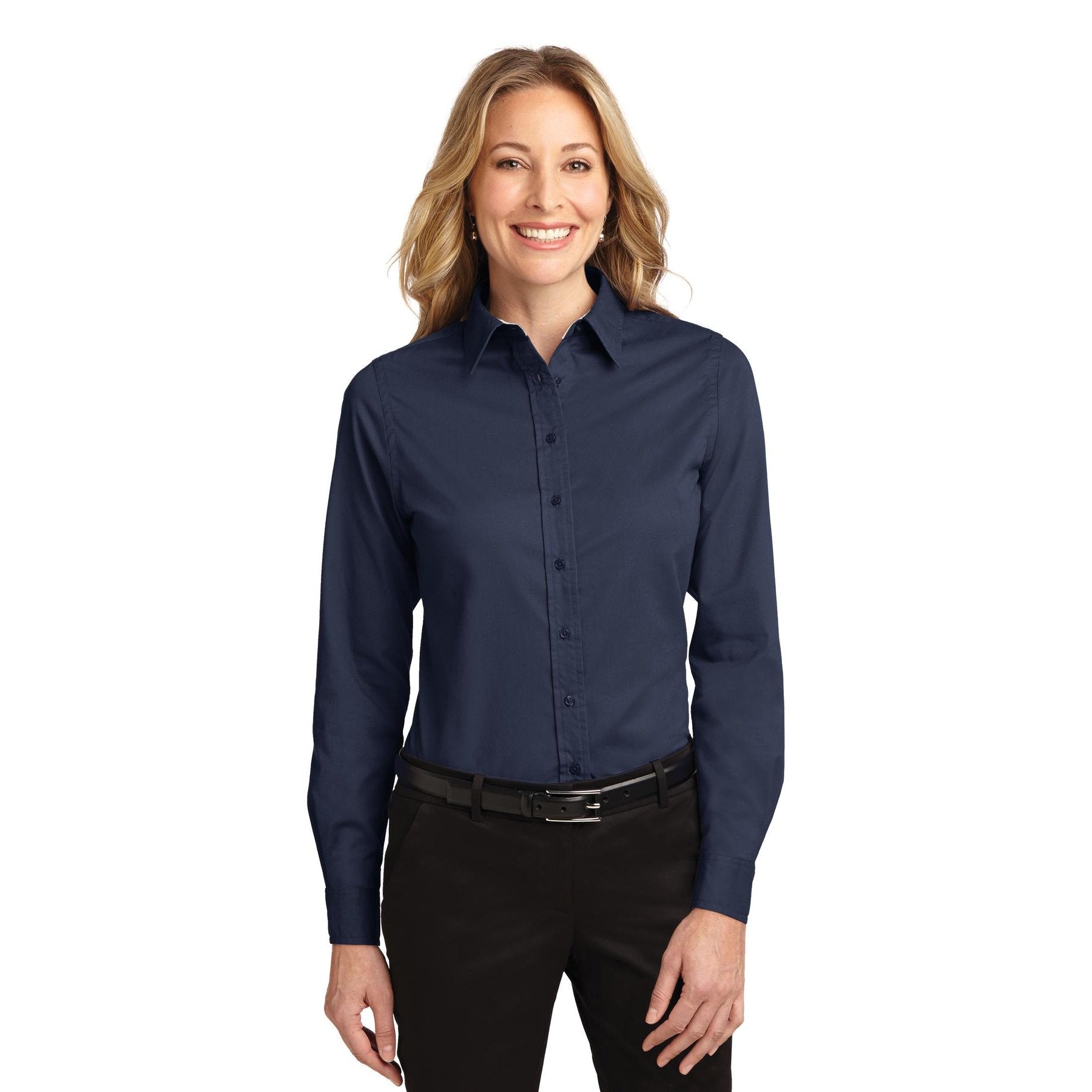 Port Authority-Port Authority® Women's Long Sleeve Easy Care Shirt. L608-MedTech-12